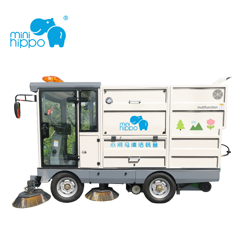 MH245B2 Road Vacuum Sweeper with 2*240L garbage bin