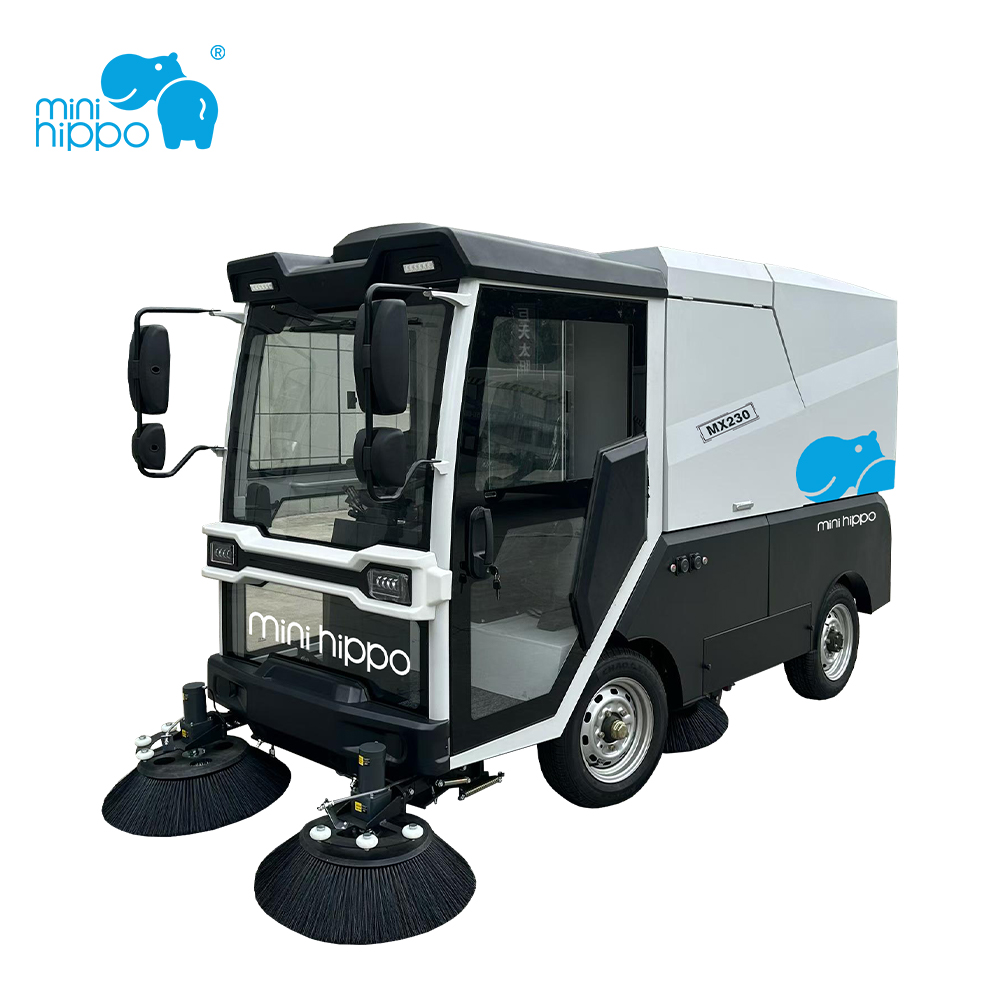MX230 Electric Vacuum Road Sweeper with  1000L High Dump Hopper